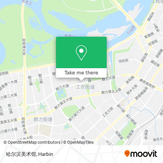 哈尔滨美术馆 map