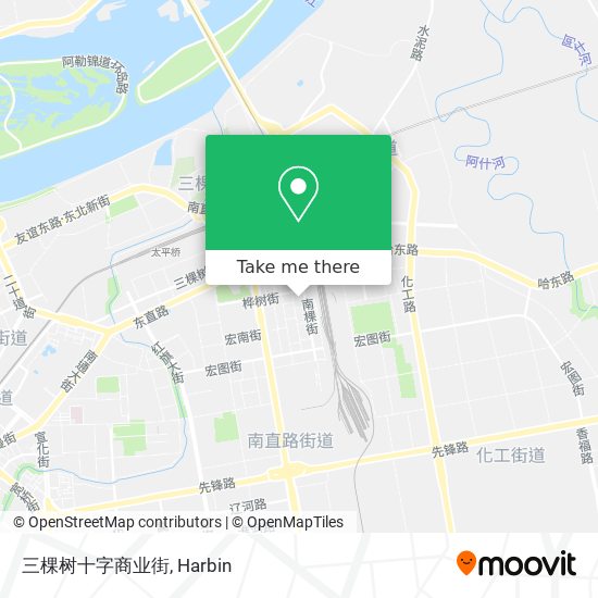 三棵树十字商业街 map