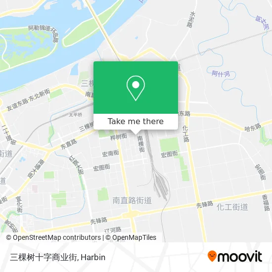三棵树十字商业街 map