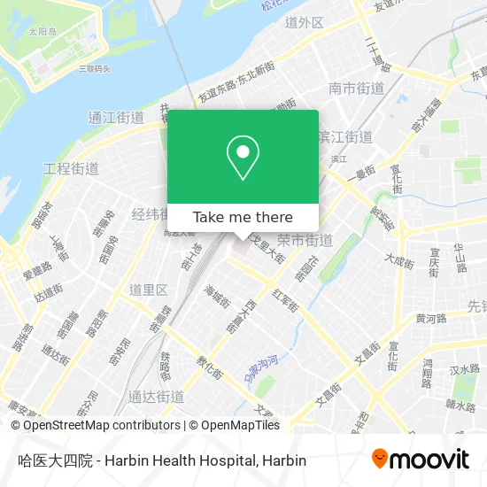 哈医大四院 - Harbin Health Hospital map
