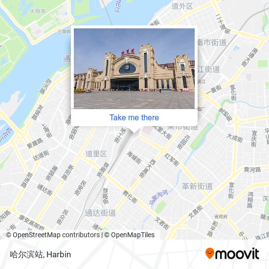 哈尔滨站 map