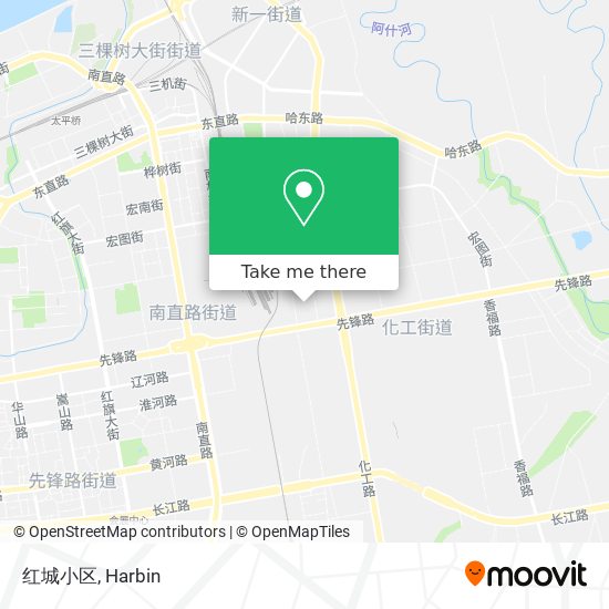 红城小区 map