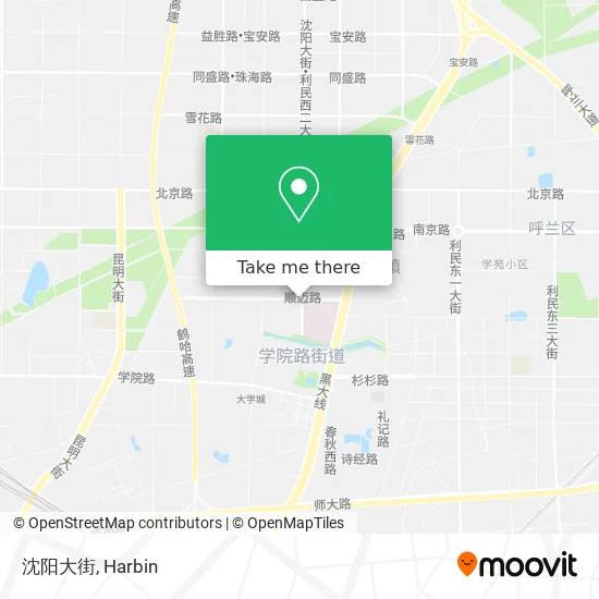 沈阳大街 map