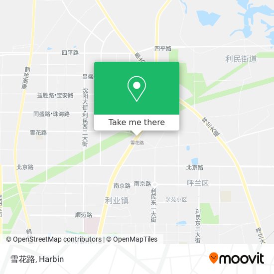 雪花路 map