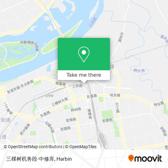 三棵树机务段-中修库 map