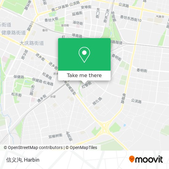 信义沟 map