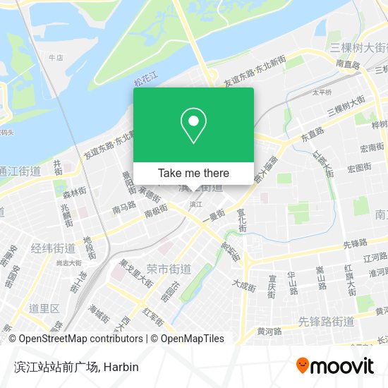 滨江站站前广场 map