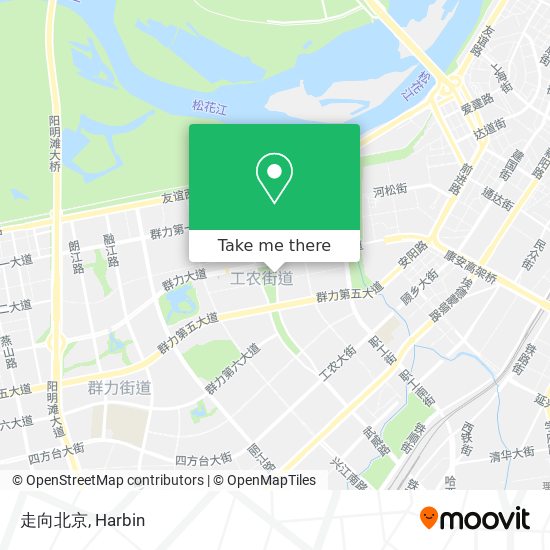 走向北京 map