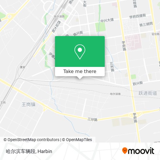 哈尔滨车辆段 map