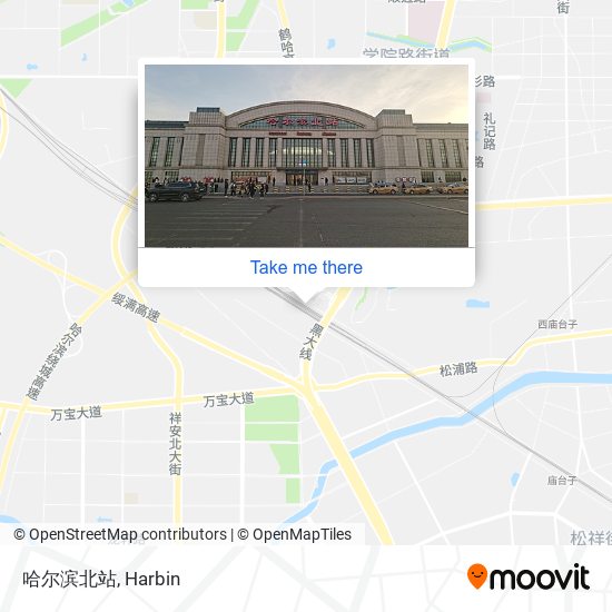 哈尔滨北站 map