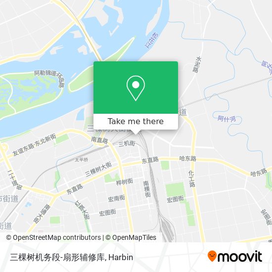 三棵树机务段-扇形辅修库 map
