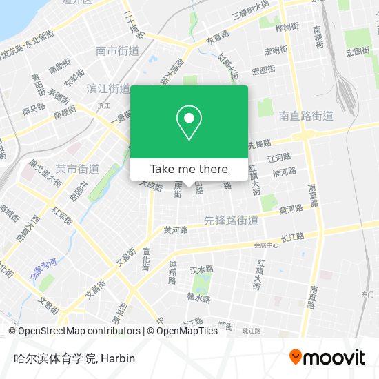 哈尔滨体育学院 map