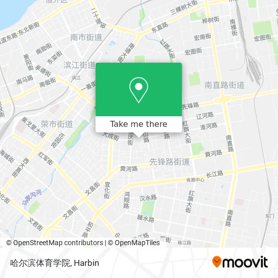 哈尔滨体育学院 map