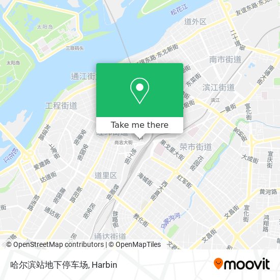 哈尔滨站地下停车场 map