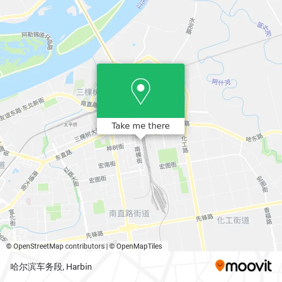 哈尔滨车务段 map