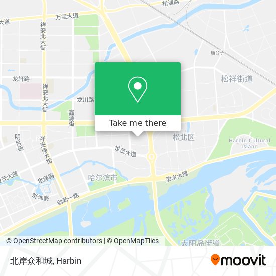 北岸众和城 map