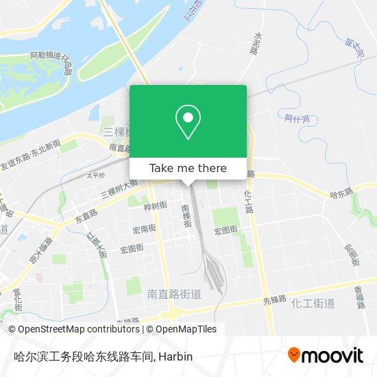 哈尔滨工务段哈东线路车间 map