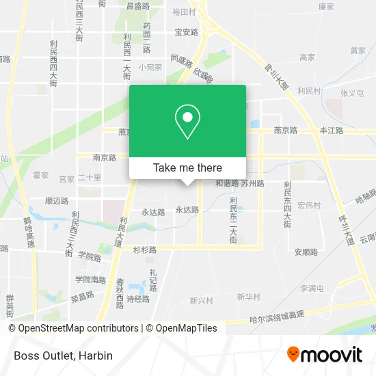 Boss Outlet map