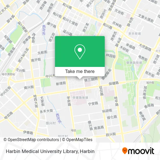Harbin Medical University Library map