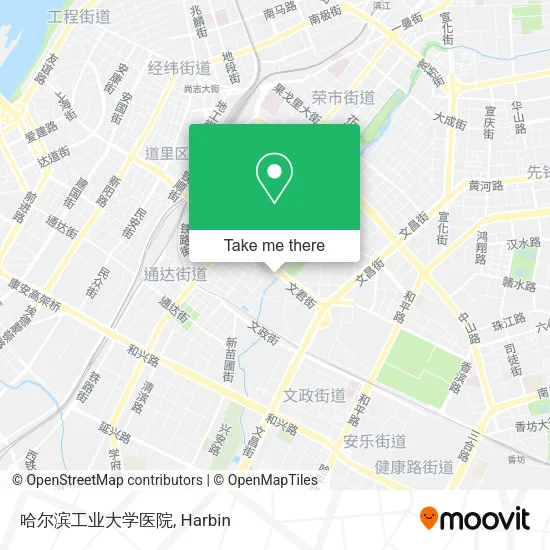 哈尔滨工业大学医院 map