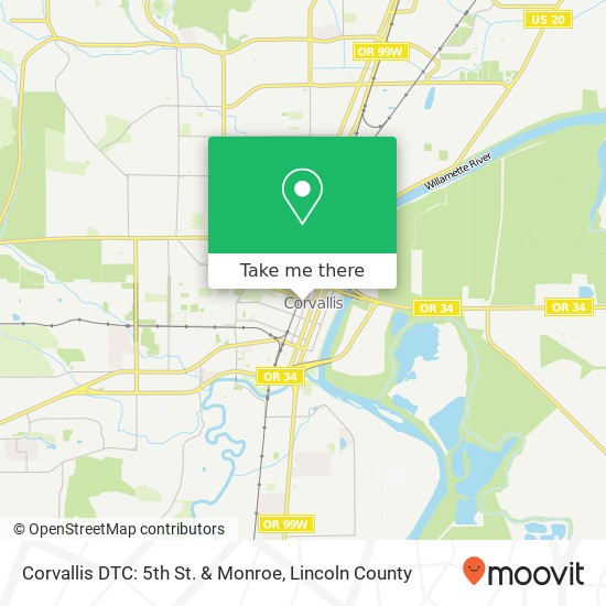 Directions To Corvallis Oregon How To Get To Corvallis Dtc: 5Th St. & Monroe By Bus?