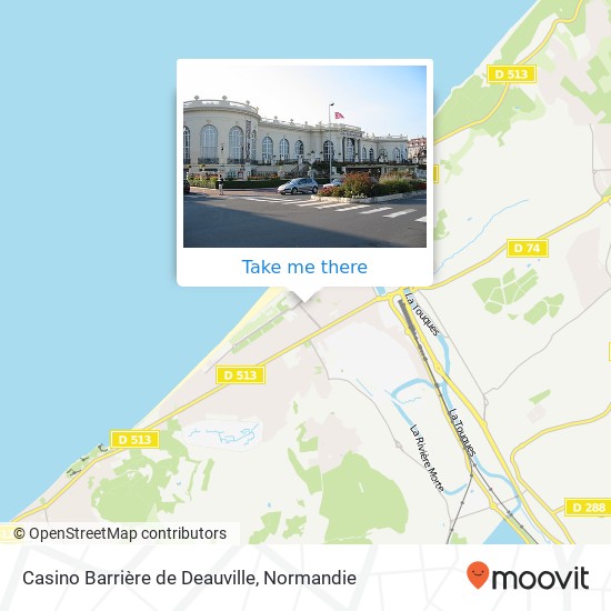 Casino Barrière de Deauville map