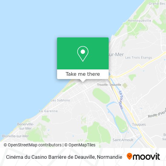 Mapa Cinéma du Casino Barrière de Deauville