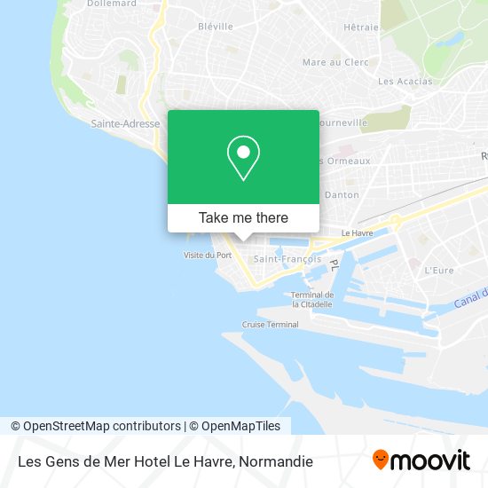 Les Gens de Mer Hotel Le Havre map