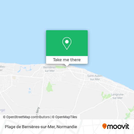 Mapa Plage de Bernières-sur-Mer