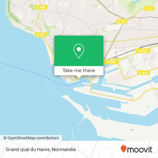 Mapa Grand quai du Havre