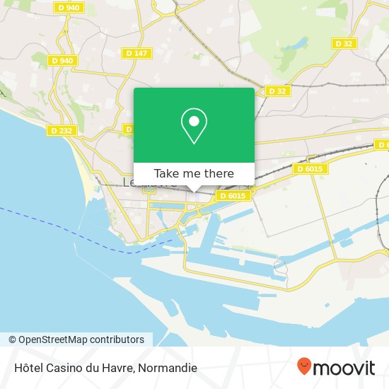 Mapa Hôtel Casino du Havre