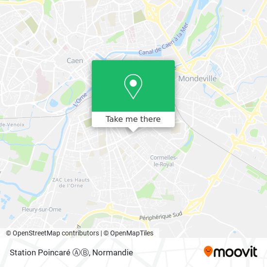 Station Poincaré ⒶⒷ map