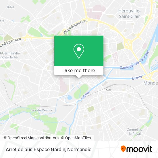 Arrêt de bus Espace Gardin map