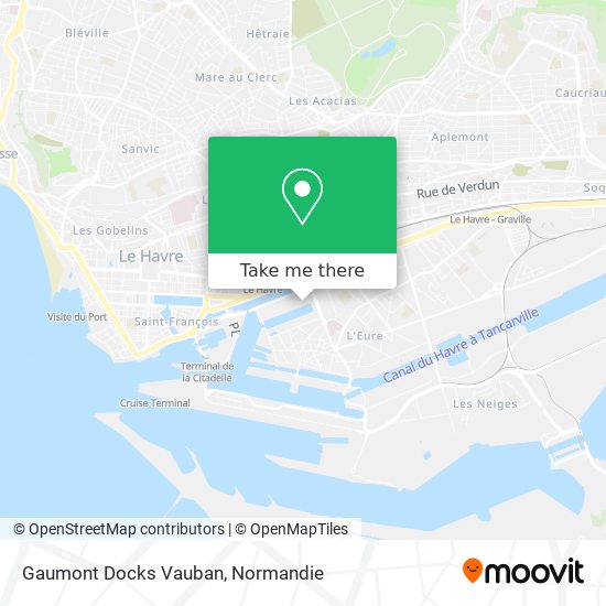 Mapa Gaumont Docks Vauban