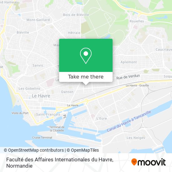 Faculté des Affaires Internationales du Havre map