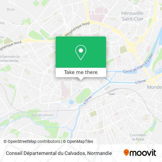 Conseil Départemental du Calvados map