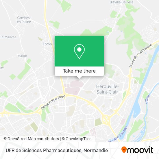 Mapa UFR de Sciences Pharmaceutiques