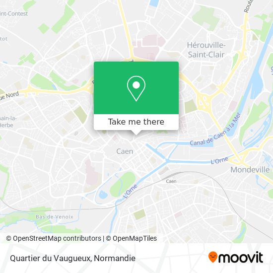Mapa Quartier du Vaugueux