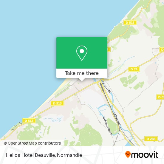 Helios Hotel Deauville map