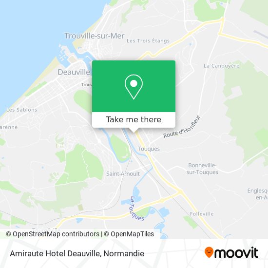 Mapa Amiraute Hotel Deauville