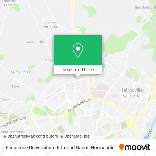 Residence Universitaire Edmond Bacot map