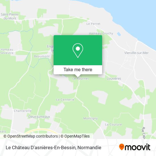 Le Château D'asnières-En-Bessin map