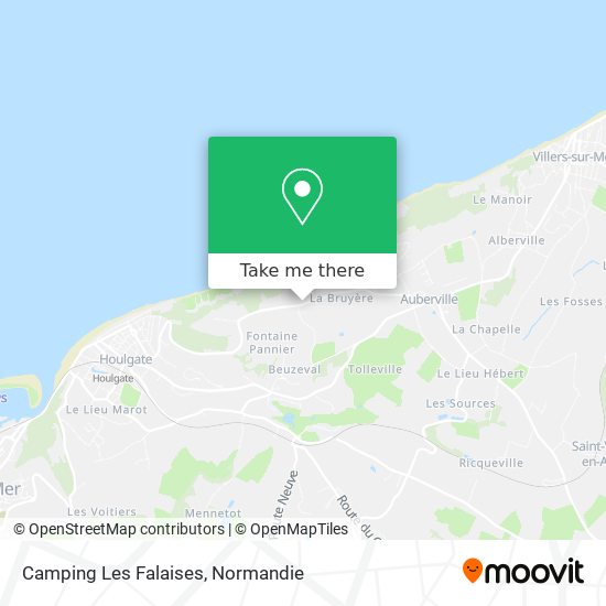 Mapa Camping Les Falaises