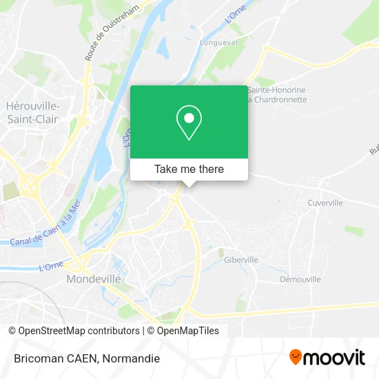 Bricoman CAEN map