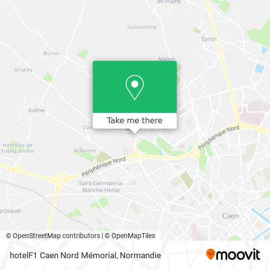hotelF1 Caen Nord Mémorial map