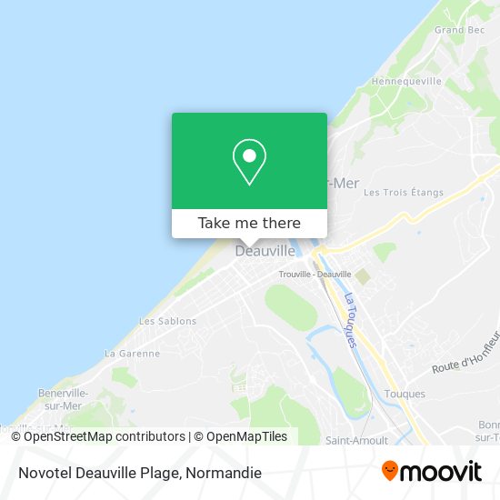 Novotel Deauville Plage map