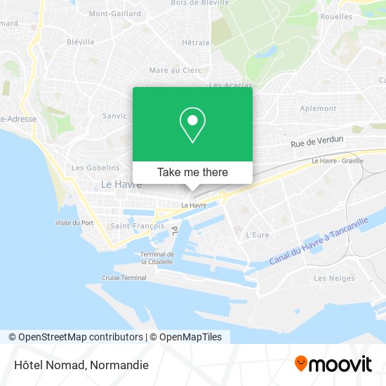 Mapa Hôtel Nomad