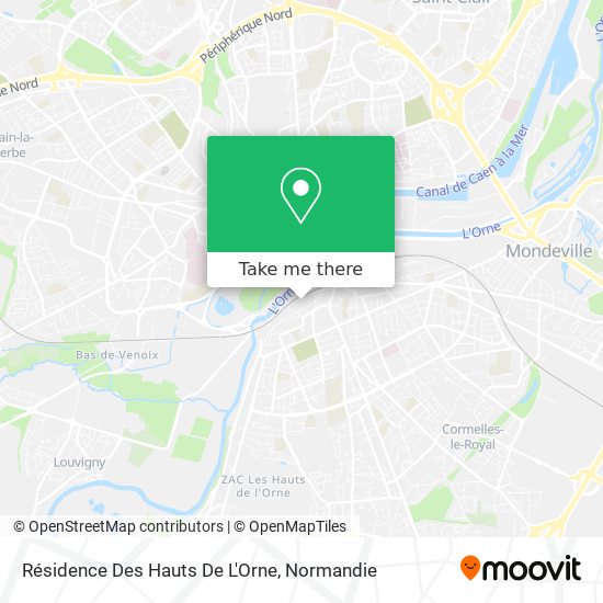 Résidence Des Hauts De L'Orne map