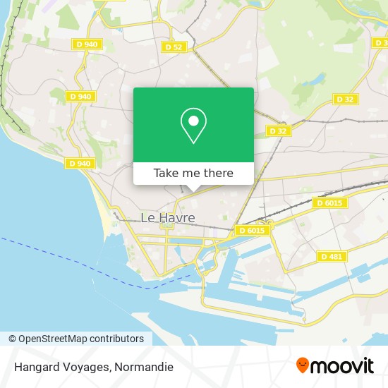 Hangard Voyages map