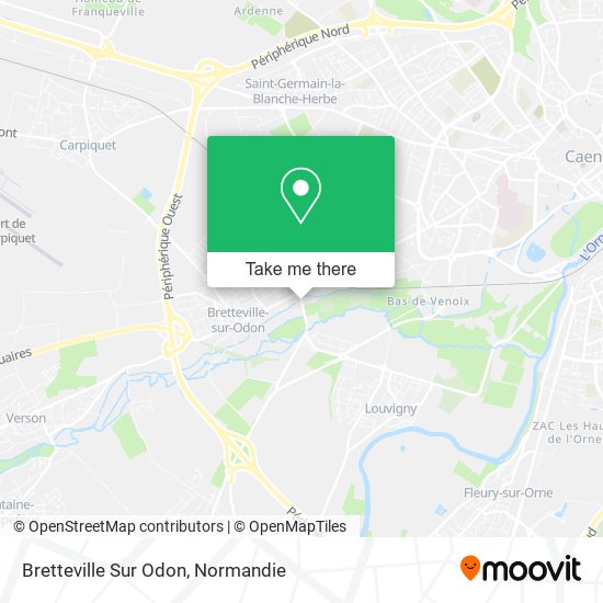 Bretteville Sur Odon map